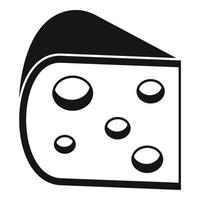 icono de queso fresco, estilo simple vector