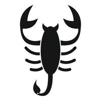 Scorpio sting icon, simple style vector