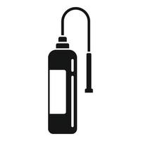 Fertilizer oxygen bottle icon, simple style vector