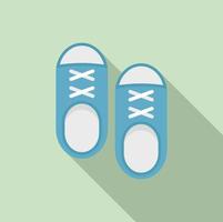 Running shoes icon, flat style vector