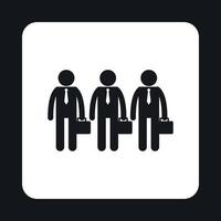 Business team icon, simple style vector