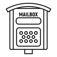 Letterbox icon, outline style vector
