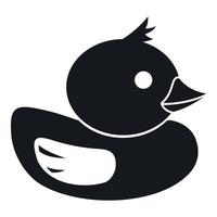 icono de pato en estilo simple vector