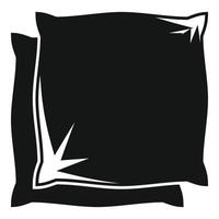 Pillows icon, simple style vector