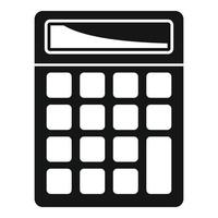 icono de calculadora científica, estilo simple vector