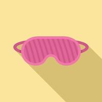 Sleeping mask icon, flat style vector