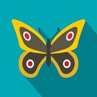 Little butterfly icon, flat style vector