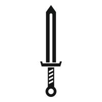 Blacksmith sword icon, simple style vector