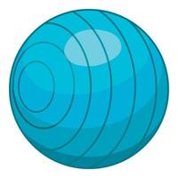 icono de pelota de playa, estilo de dibujos animados vector