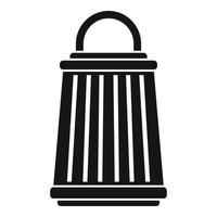 Insect trap lamp icon, simple style vector