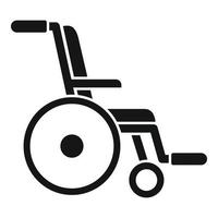 Retirement wheelchair icon, simple style vector