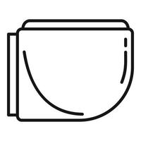Apartment bidet icon, outline style vector