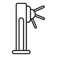 Automatic turnstile icon, outline style vector