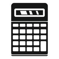 icono de calculadora escolar, estilo simple vector