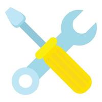 Tools icon, cartoon style vector