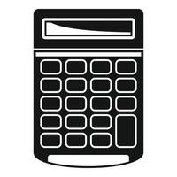 icono de calculadora de impuestos, estilo simple vector