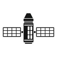 Panel space station icon simple vector. Satellite spaceship vector