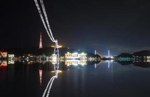 Night View of Yeosu, South Jeolla Province, Korea photo