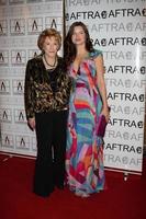 Jeanne Cooper and Heather Tom arriving at the AFTRA Media and Entertainment Excellence Awards AMEES at the Biltmore Hotel in Los Angeles,CA on March, 9 2009 photo