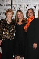 Jeanne Cooper, Maria Arena Bell, and Jess Walton arriving at the AFTRA Media and Entertainment Excellence Awards AMEES at the Biltmore Hotel in Los Angeles,CA on March, 9 2009 photo