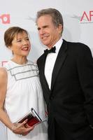 Annette Bening and Warren Beatty arrive at the AFI Salute to Warren Beatty at the Kodak Theater in Los Angeles, CA June 12, 2008 photo