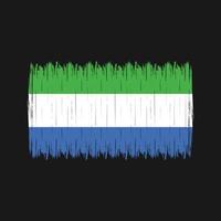 Sierra Leone Flag Brush vector