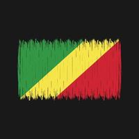 Congo Flag Brush vector