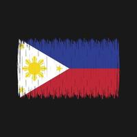 pincel de bandera de filipinas vector