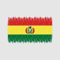 cepillo de bandera de bolivia vector