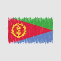 cepillo de bandera de eritrea vector