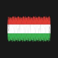 Hungary Flag Brush vector