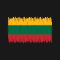 Lithuania Flag Brush vector