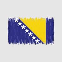 cepillo de la bandera de bosnia vector