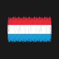 Luxembourg Flag Brush vector