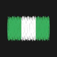 Nigeria Flag Brush vector