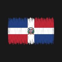 Dominican Republic Flag Brush vector