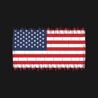 American Flag Brush vector