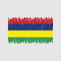 Mauritius Flag Brush vector