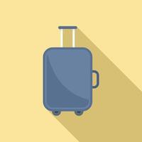 Baggage tourist icon, flat style vector