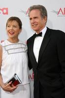 Annette Bening and Warren Beatty arrive at the AFI Salute to Warren Beatty at the Kodak Theater in Los Angeles, CA June 12, 2008 photo