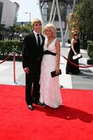 Cody Linley and Julianne Hough arriving at the Creative Primetime Emmy Awards at the Nokia Theater, in Los Angeles, CA on September 13, 2008 photo