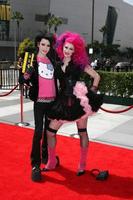 Kynt Cothron and Vyxsin Fiala arriving at the Creative Primetime Emmy Awards at the Nokia Theater, in Los Angeles, CA on September 13, 2008 photo