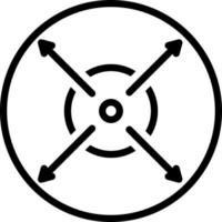 line icon for extent vector