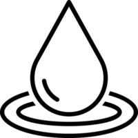 line icon for drop vector