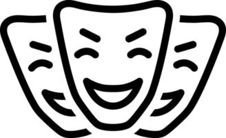 line icon for comedy vector
