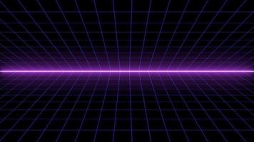 Retro style 80s Sci-Fi Background Futuristic with laser grid landscape. Digital cyber surface style of the 1980s. video