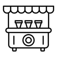 Drinks Stall Line Icon vector