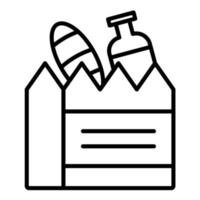 Grocery Line Icon vector