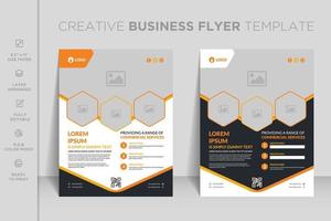 Professional modern webinar agency real estate and corporate business flyer or brochure template design vector