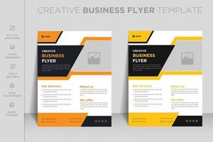 Professional modern webinar agency real estate and corporate business flyer or brochure template design vector